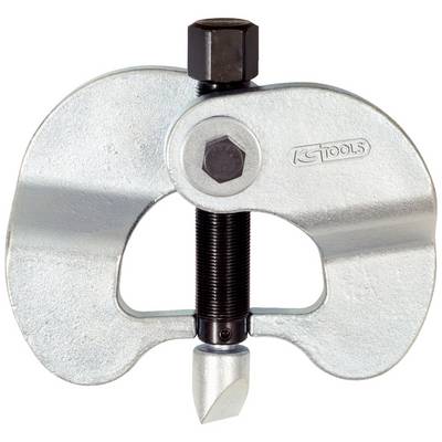 Two-armed metallic extraction tool with a central spindle, used for removing seized or tightly fitted components.