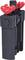 Black screw tool with red plastic handles, used for fixing and tightening materials in a work environment.