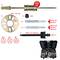 A set for removing stuck wheel bearings with a sliding hammer, adapters, and a storage case. Weight: 4.3 kg.
