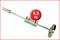 Bar with weight plate and inscription '4.3 KG' on a red circle. Suitable for fitness exercises or weightlifting.