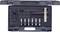 'Set of specialist tools in a black plastic case, comprising screwdrivers, spanners and various attachments.'