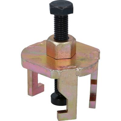 Three-armed puller, metallic, with central screw for easy removal of gears or bearings in mechanical applications.