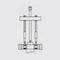 Technical drawing of a valve with clearly labelled components, including lever, spring, and seals.