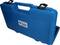 Blue tool case with two black latches. A label reading 'Brilliant Tools' is affixed to the front.