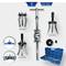 'One-piece puller set, 5-piece: different sizes of pullers and accessories in a case; ranges 40-80 mm and 50-150 mm.'