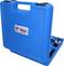 Blue plastic toolcase with 'Brilliant Tools' logo on the label. Some tools are visible in the open case.