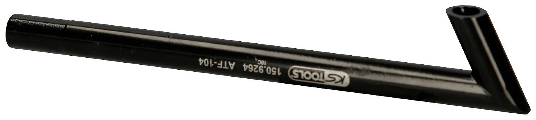 A black metal stylus with an angled end, possibly a tool or measuring instrument. Inscription: 'Kstools'.
