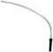 A long, curved metal rod with a black handle at the end. The rod is slightly bent and has a shiny surface.