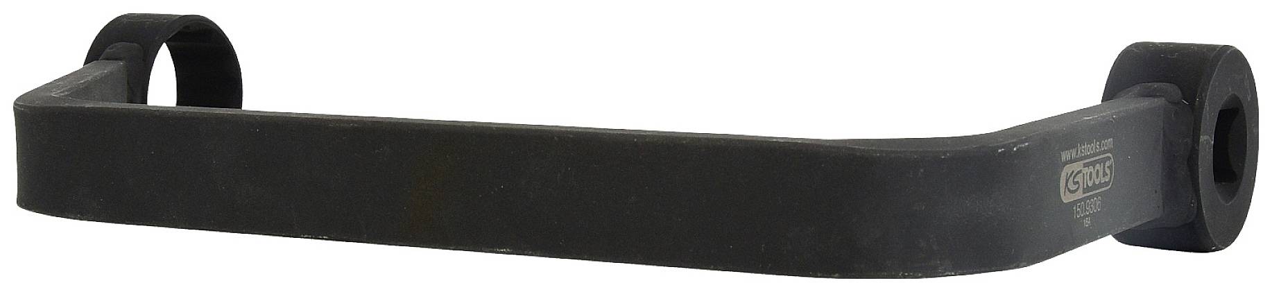 Metal rod with two rounded ends, used as a specialised tool.