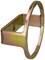 A metal tool with a hexagonal opening and handle, typically used for loosening or tightening screws or bolts.