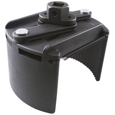Plastic gripper with spring tension, demonstrates industrial application possibilities through robust design and flexible grip adaptation.