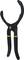 Black oil filter wrench with non-slip grip and curved jaw, suitable for removing oil filters in vehicles.