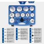 Oil filter wrench set, 19-pce