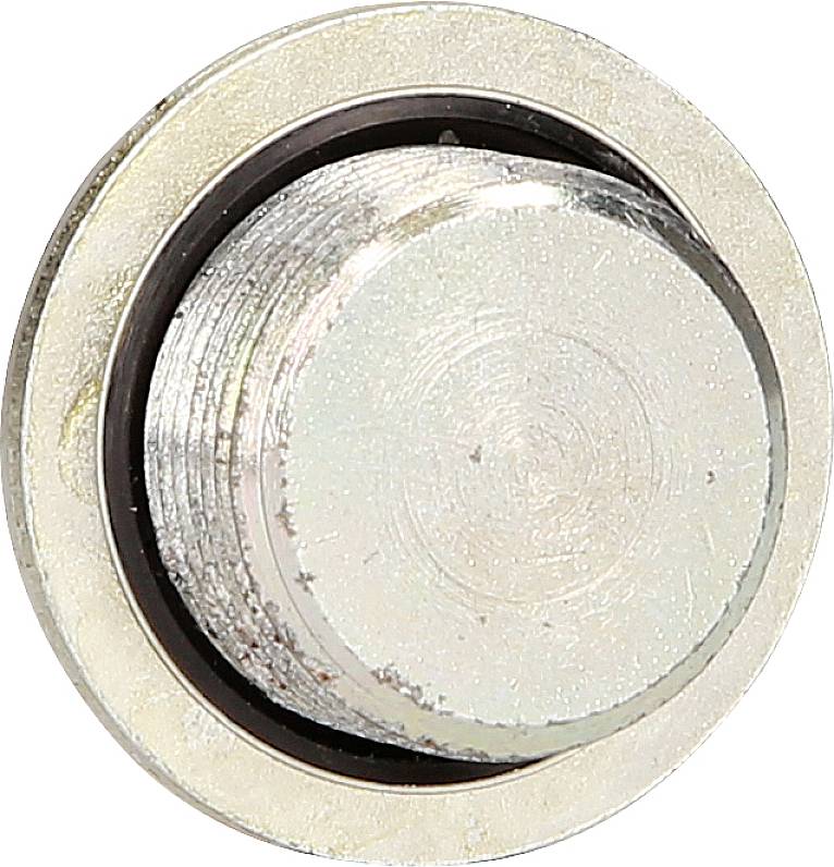 Metal screw with a round head and thread, against a white background. Suitable for industrial applications and mechanical connections.