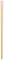 A wooden baseball bat stands vertically upright.