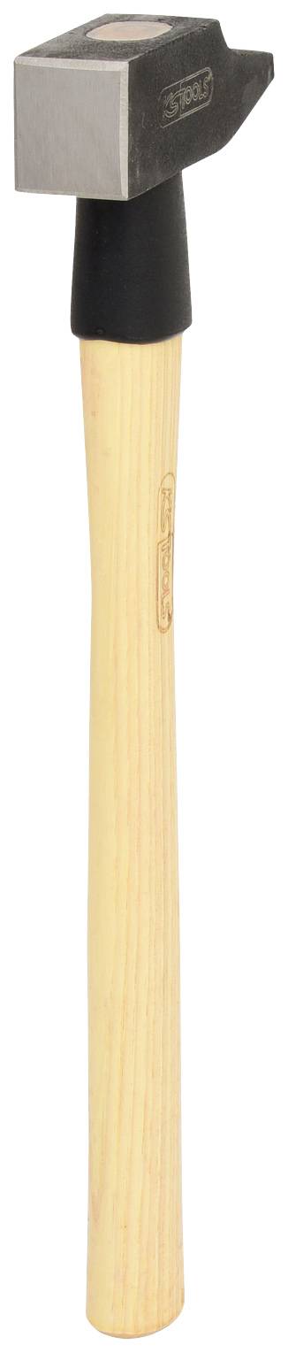 A hammer with a wooden handle and a metal head, ideal for driving nails or demolishing objects.