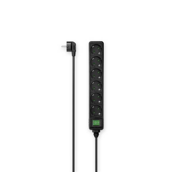 Hama 00223010 Power strip (+ switch) Black PG connector 1 pc(s)