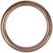 Copper round O-ring on a white background.
