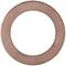A round copper disc, presumably a gasket or washer.