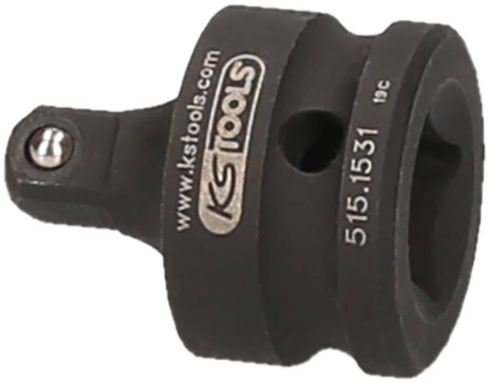 A black impact socket adaptor from KS Tools with the inscription 'www.kstools.com' and '515.1531'.