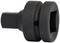 A black taper lock adapter, cylindrical with a hexagonal end for use with a spanner or ratchet.