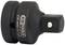 A black adapter from KS Tools made of CR-MO steel, model number 515.1798, with a square drive, side labelling visible.