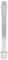 Silver cylindrical object, similar to an elongated bolt or rod, with a slightly wider end and a flat tip.