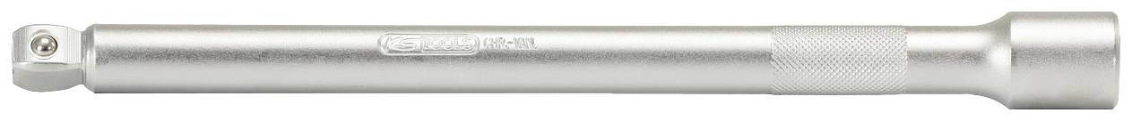 A silver extension bar for ratchet spanners with a knurled grip and rounded end for increased leverage and access.