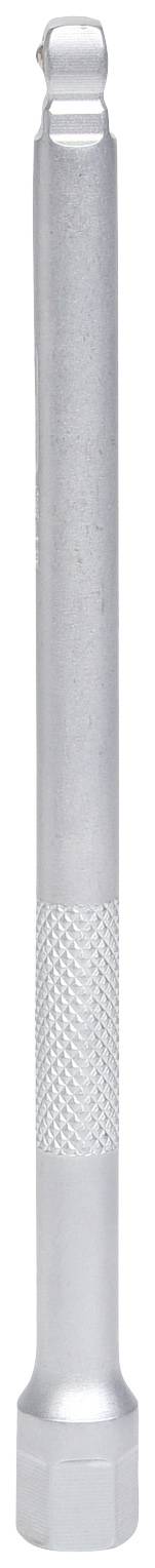 A silver, cylindrical dental hand instrument body with a knurled grip area for better grip.