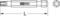 'Illustration of a KS Tools Torx Bit with length L and Torx profile. Technical drawing format.'