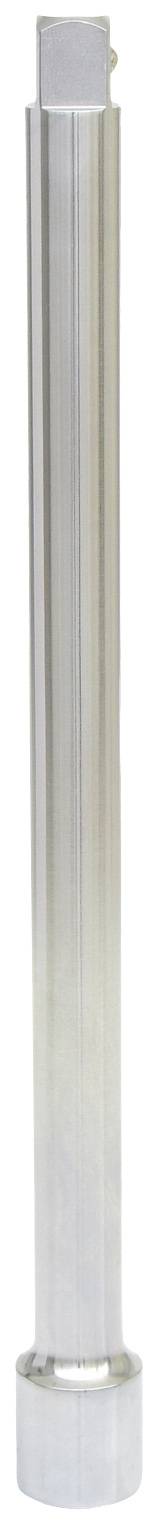 Long, cylindrical metal post with a rectangular head on top, likely part of a structural or technical installation.