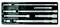 A set of eight chrome-plated extension bars in a black tool box, arranged in compartments for different sizes.