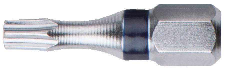 Metal Torx bit, suitable for screwdrivers.