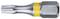 Bit with yellow marking and hexagonal shank, suitable for screwdrivers or drill machines.