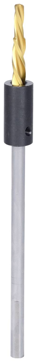 Metal drill bit with a round point, spiral shaft, and smooth, silver-coloured mounting; a tool for metalworking.