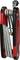 A multifunctional tool with multiple hex keys, with a red and black handle. Ideal for repair or assembly work.