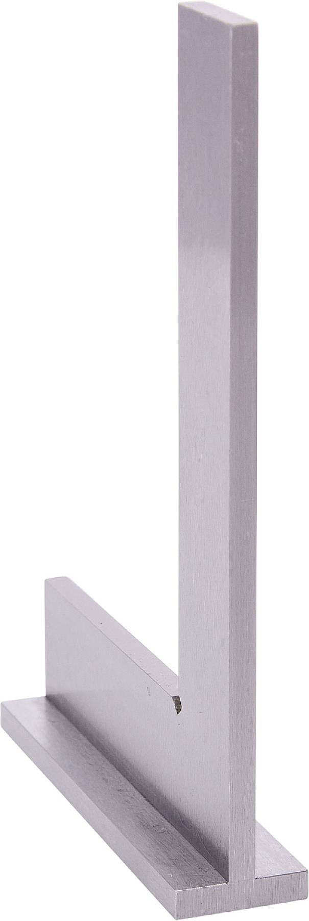 Metal angle square in L-shape, commonly used for precise right-angled markings or checking 90-degree angles in metalworking.