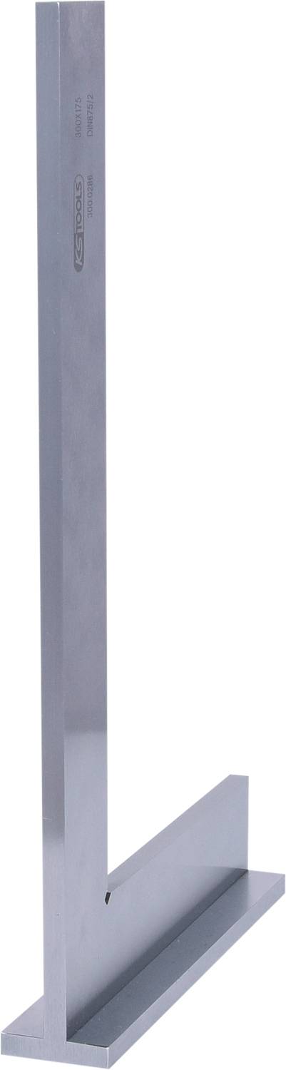 A grey metal angle, used as a precision tool in metalworking for accurate measurements and alignment.
