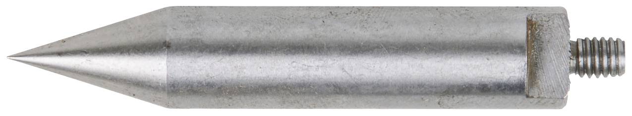 Metal tip with thread, cylindrical shape.