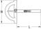 Illustration of an angle gauge with dimensions B and L. The tool is used for precise angle measurement in mechanical applications.