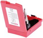 HSS step drill bit set, 3-piece plastic case