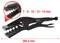 Specialised pliers with various jaw sizes. Sizes: 7, 9, 10, 12, 14 mm. Length: 265 mm.