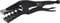 Black sheet metal folding pliers with clamping grip and serrated jaws. Used for bending or shaping metal.
