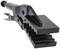 Black grip pliers with ribbed jaws, used for holding or clamping workpieces.