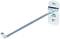 Single metal hook with mounting plate, suitable for wall mounting. Ideal for hanging tools or other objects.