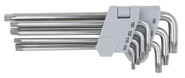 KS Tools 964.0615 TX Allen key set TB 10, TB 15, TB 20, TB 25, TB 27, TB 30, TB 40 7-piece