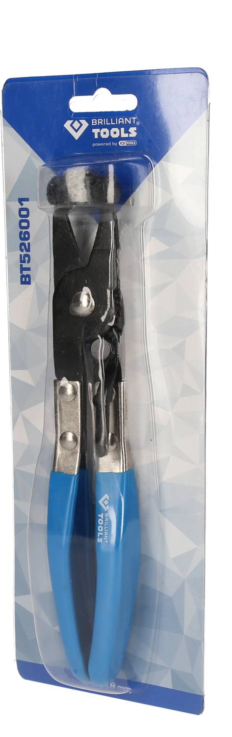 A blue and silver tool pliers set in a plastic packaging, standing upright, from the brand 'Brilliant Tools'.