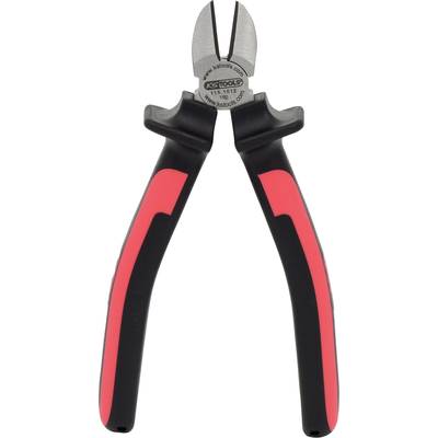 Side cutters with red and black handles, suitable for cutting wire or cables.