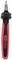 A red and black hand tool with an ergonomic handle and a slim, pointed blade, ideal for precision work.