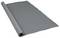 A grey, rolled non-slip mat is partially unrolled on the floor. It has a slightly textured surface.